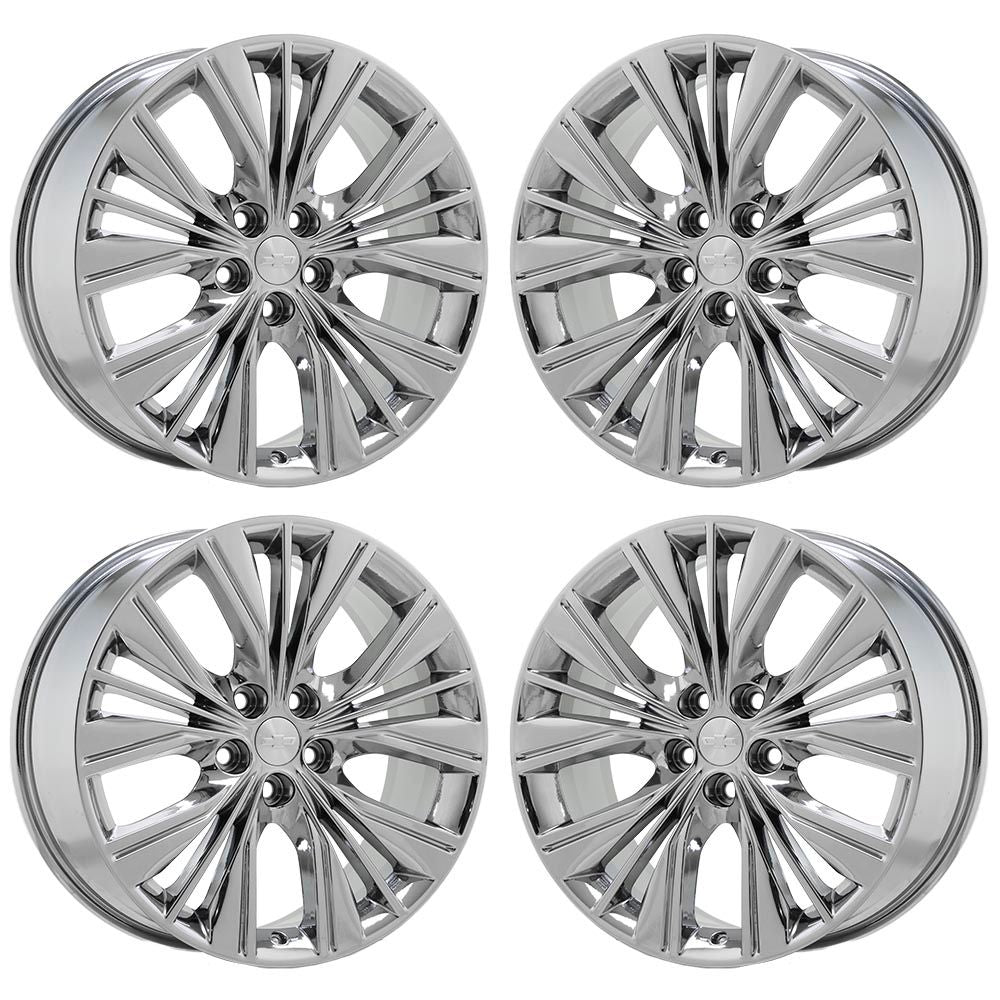 20" Chevrolet Impala Bright Chrome wheels rims Factory OEM set 5615